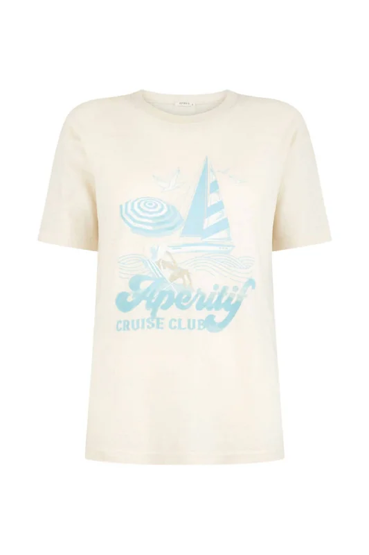 Cruise Club Tee In Antique White