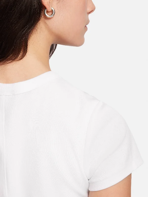 Fine Cotton Tee | White