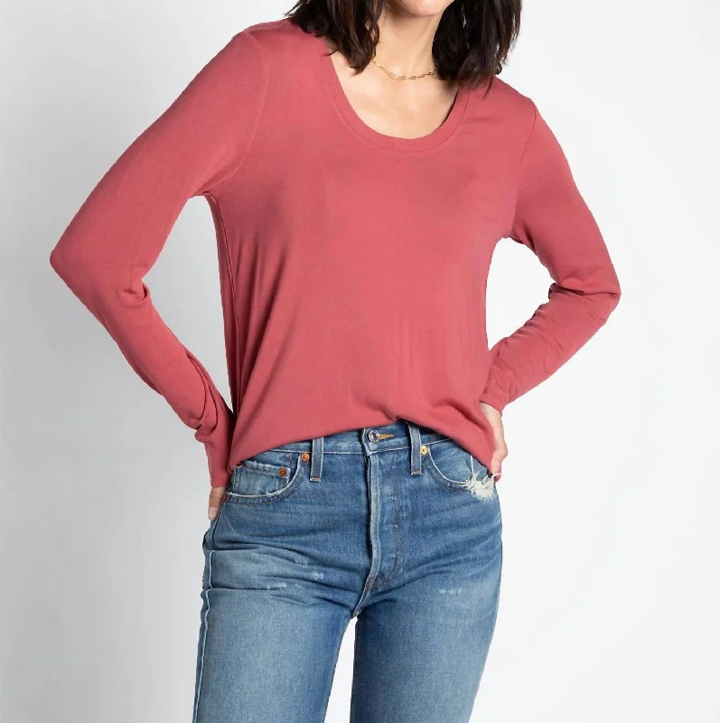 Lauren Top In Cranberry