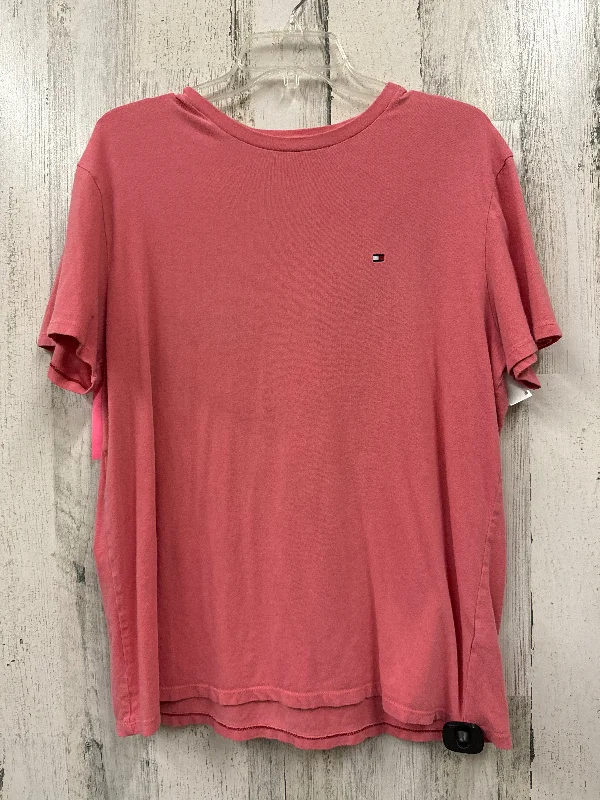 Pink Top Short Sleeve Tommy Hilfiger, Size L