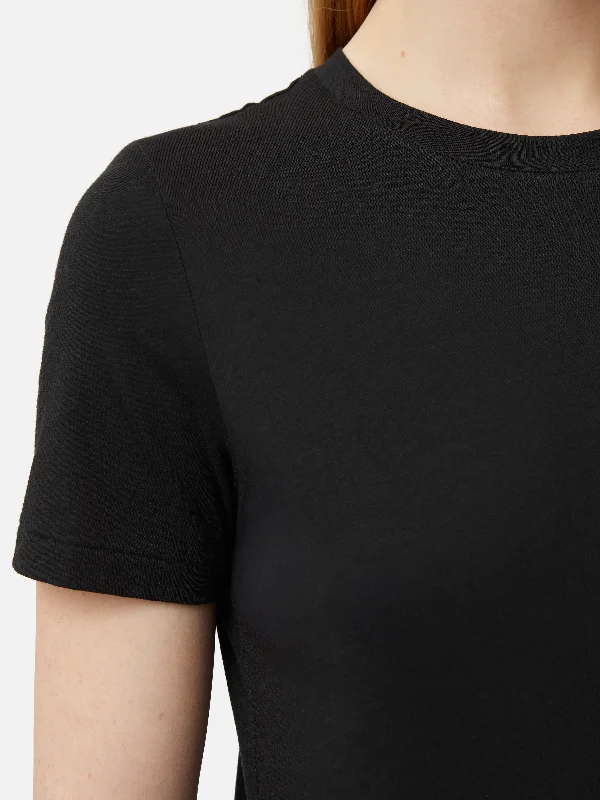 Supima Cotton Crew Neck Tee | Black