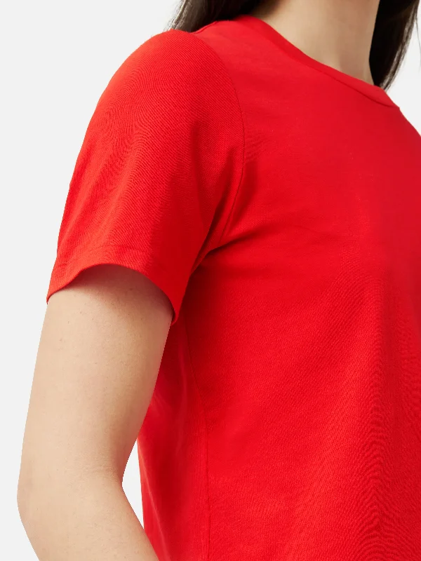 Supima Cotton Crew Neck Tee | Red