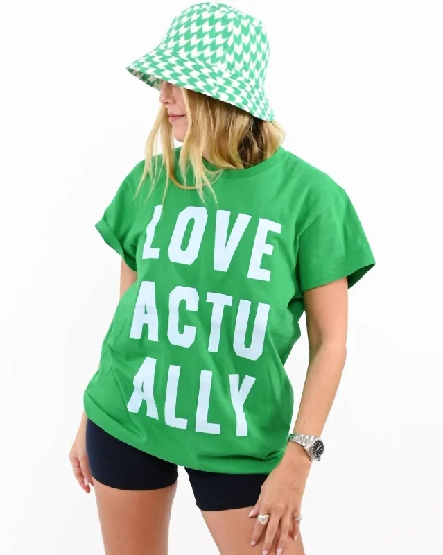 The I Heart Tee Love Actually In Parrot