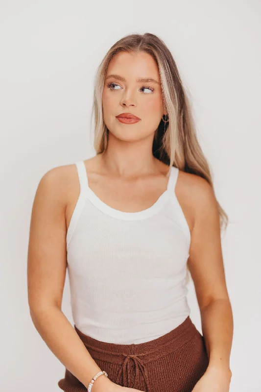 Ariel Organic Cotton Tank in White