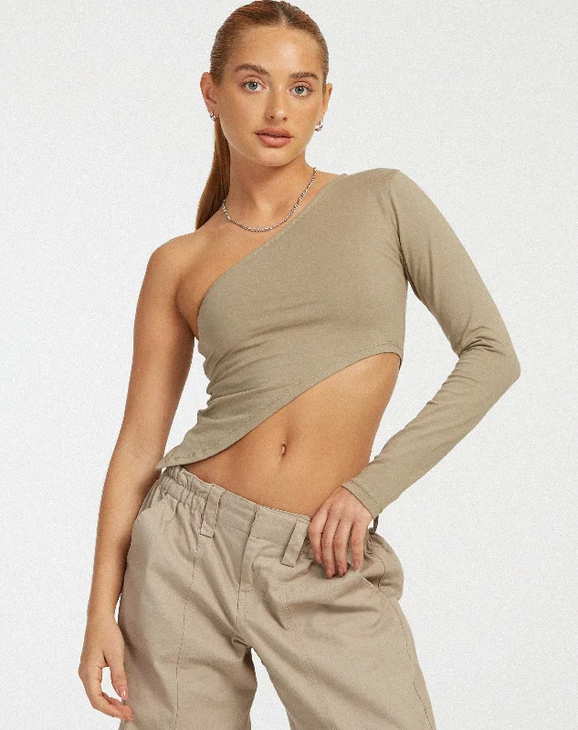 Baylee Crop Top in London Fog