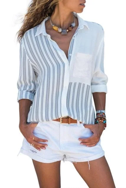 white Loose Shirt / XL