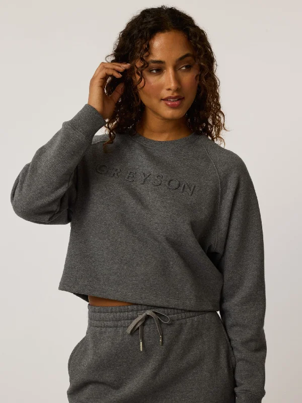 Greyson Aspen Cropped Crewneck