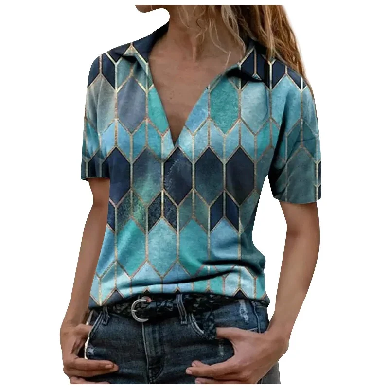 Elegant Summer Short Sleeve Blouses