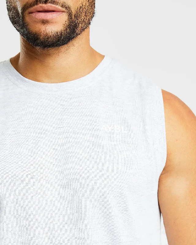 Essential Tank - Light Grey Marl