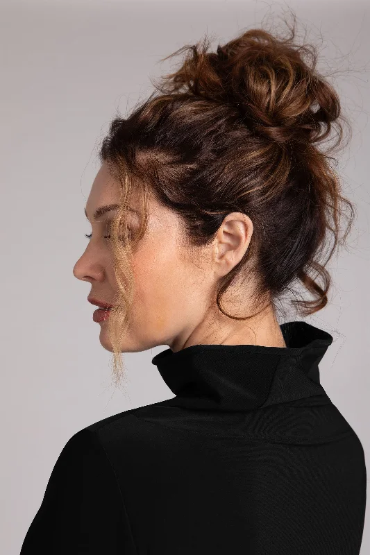 Funnel Neck Top | Black