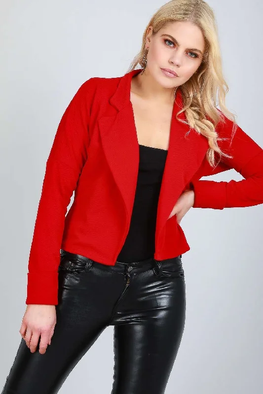 Cheslie Long Sleeve Cropped Belted Jacket