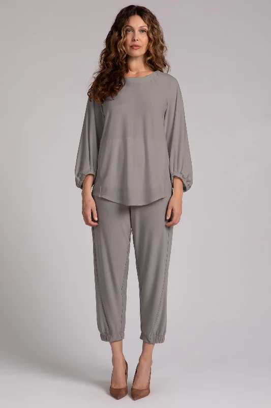 Move Pullover with Elastic Cuff | Taupe