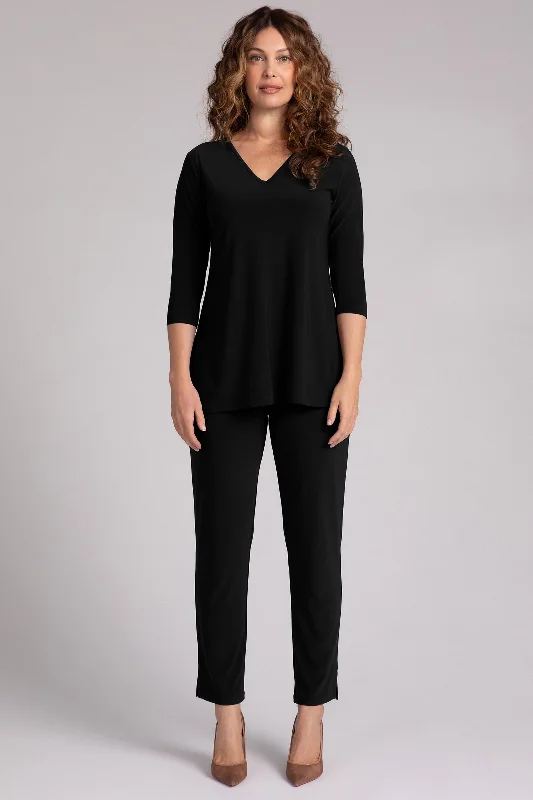 Nu Ideal V-Neck Tunic | Black