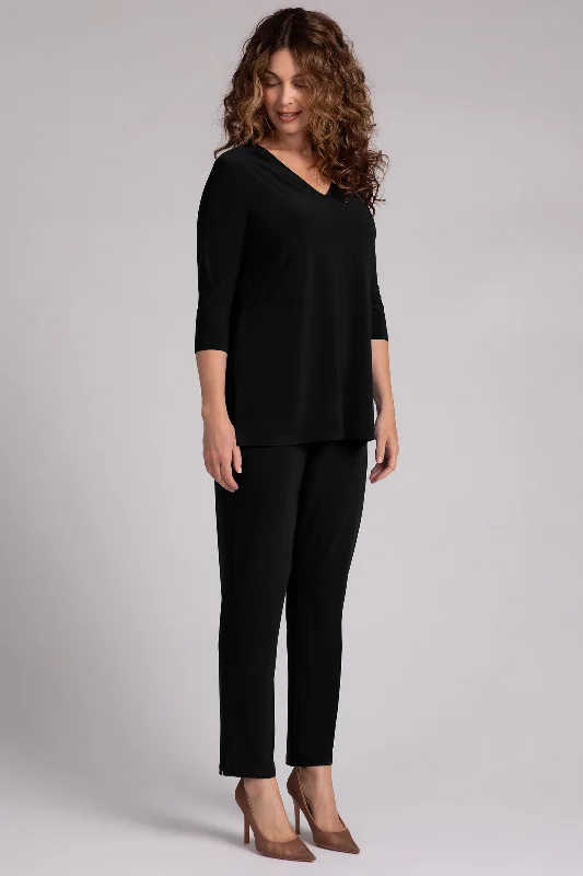 Nu Ideal V-Neck Tunic | Black