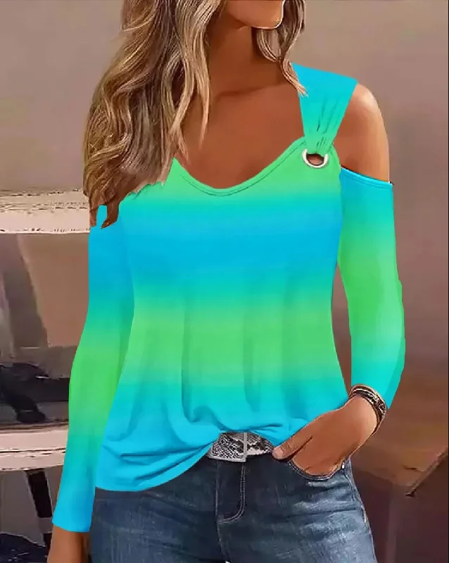 Sexy Off-Shoulder Long Sleeve Top