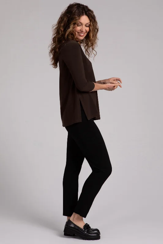 Square Neck Top | Chocolate