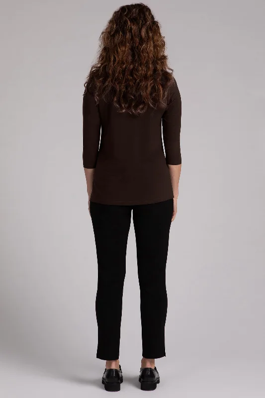 Square Neck Top | Chocolate