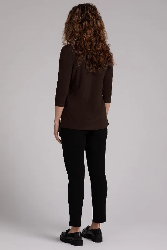 Square Neck Top | Chocolate