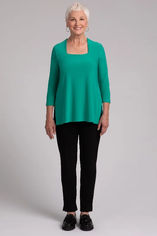 Square Neck Top | Emerald