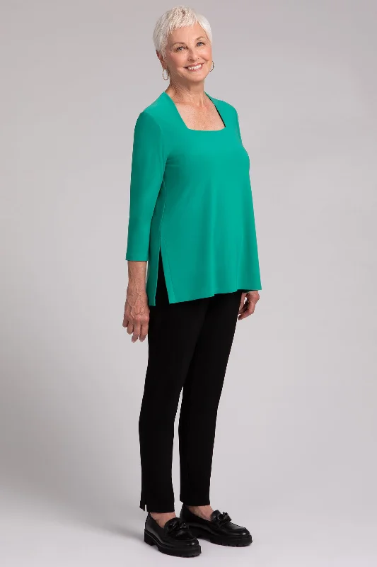 Square Neck Top | Emerald