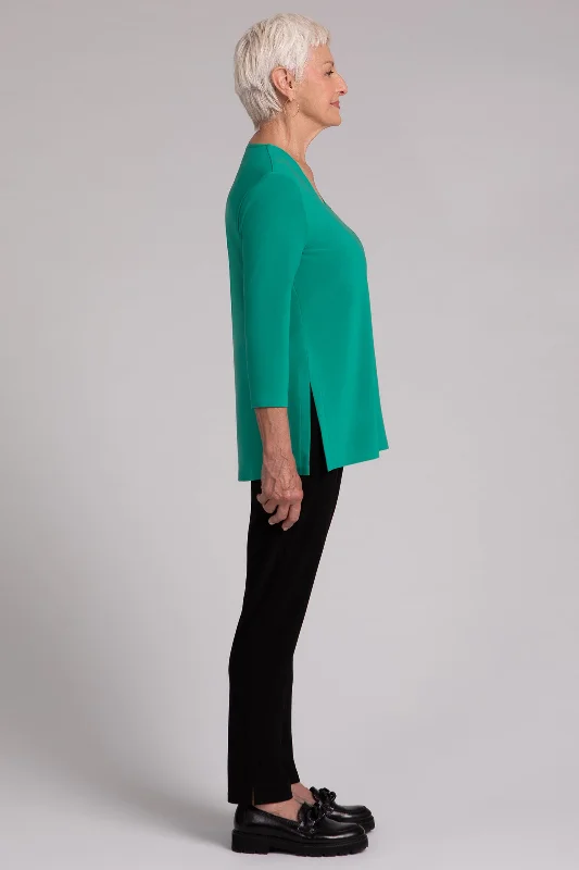 Square Neck Top | Emerald