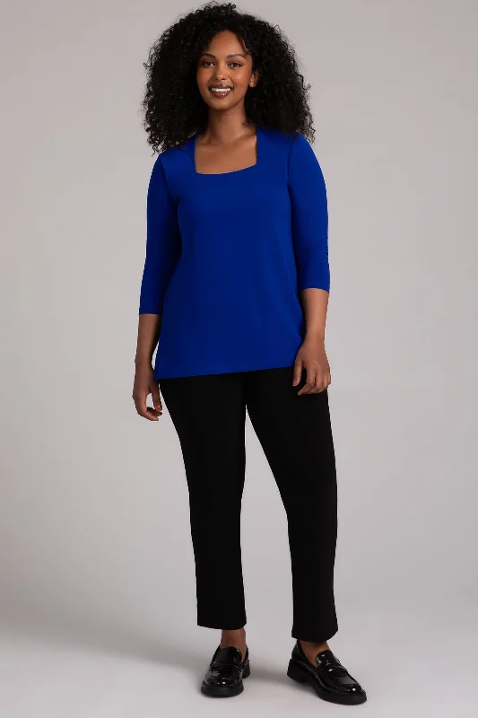 Square Neck Top | Lapis