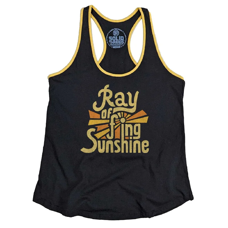 Women's Ray of F'ing Sunshine Ringer Tank Top