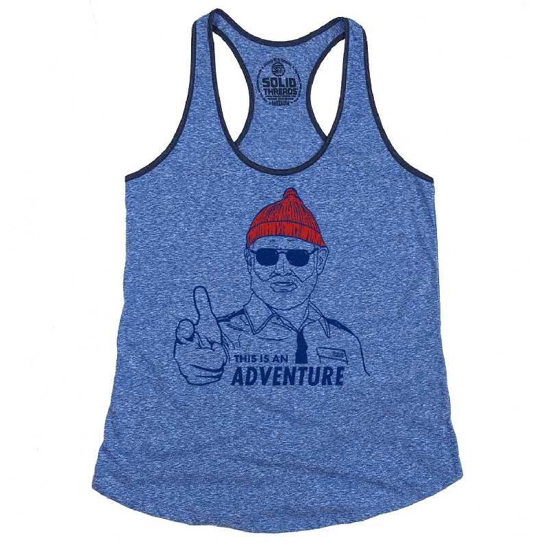 Women's Zissou This is an Adventure Ringer Tank Top