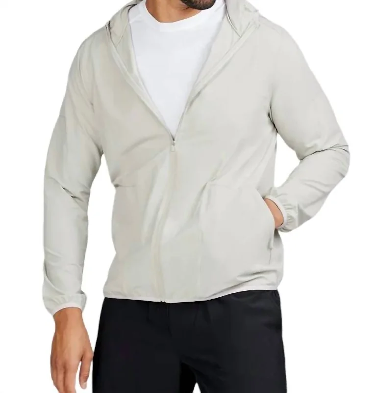 Swift Hooded Jacket In Fossil