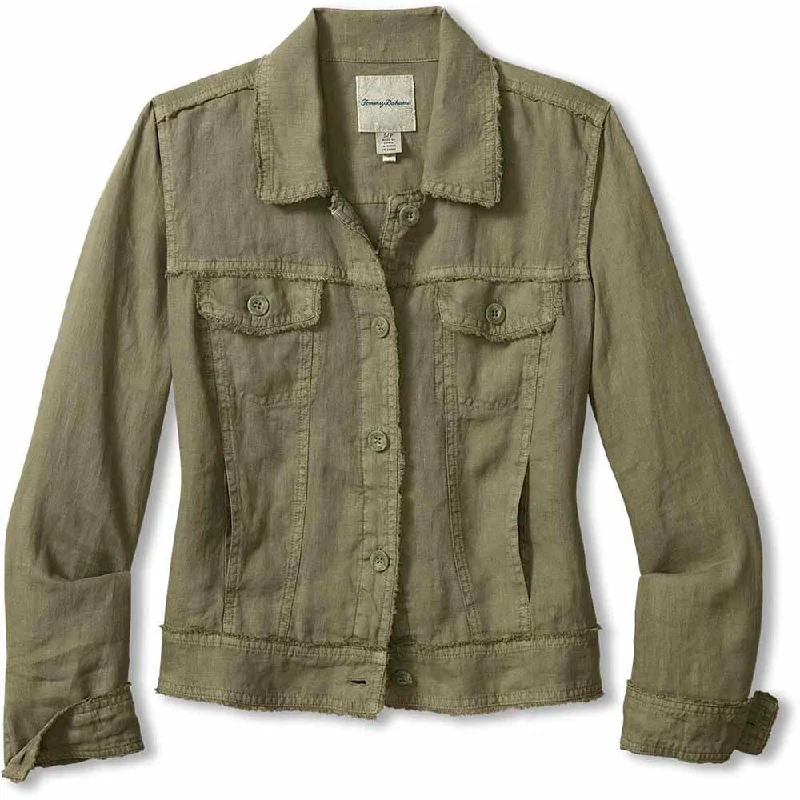 Tommy Bahama Women's Two Palms Raw Edge Jacket - Tea Leaf