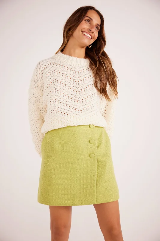 Luna Zig Zag Knit Jumper | Ivory