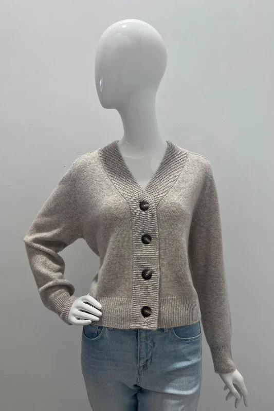 Repeat Cashmere Knitted 4 Buttons Cardigan