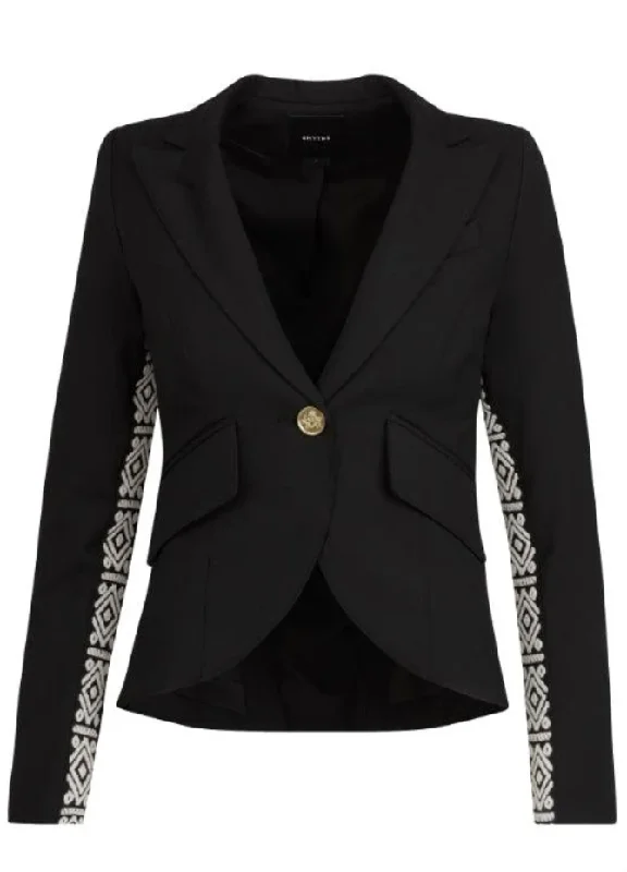 Smythe One Button Tux Stripe Blazer