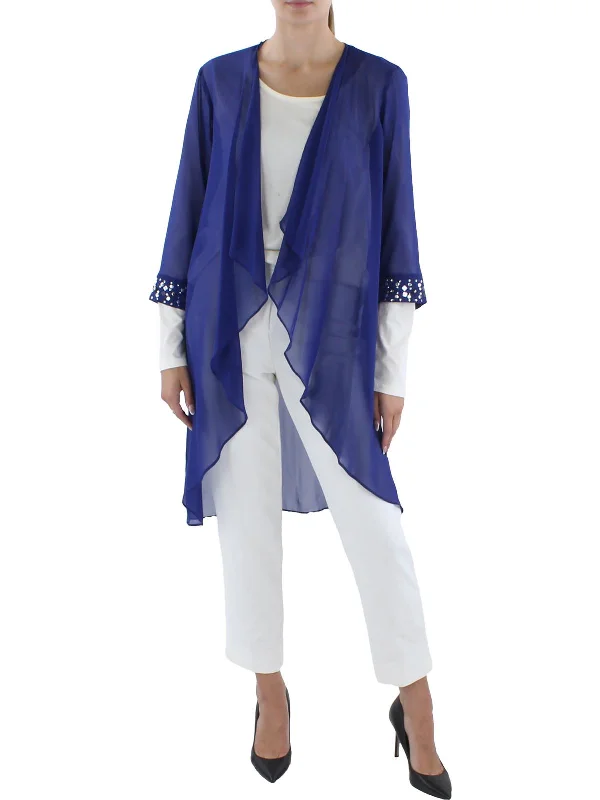 Womens Chiffon Sheer Jacket