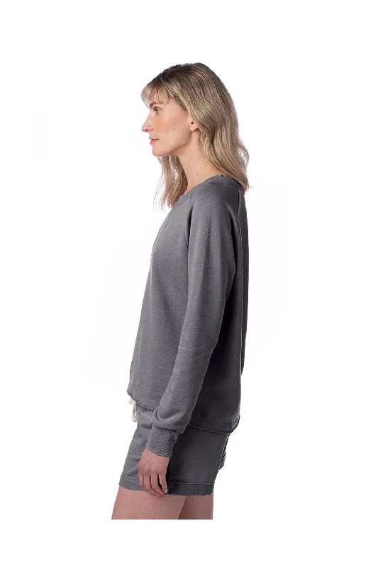 Alternative Womens Lazy Day Crewneck Sweatshirt - Nickel Grey