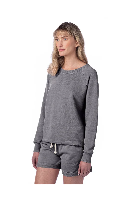 Alternative Womens Lazy Day Crewneck Sweatshirt - Nickel Grey