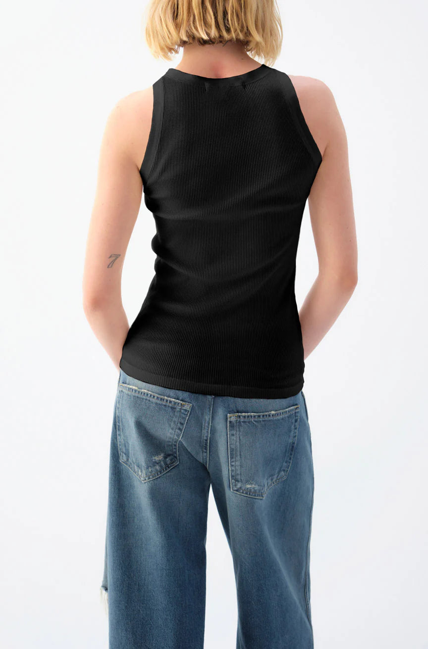 AMO Swoon Tank in Black