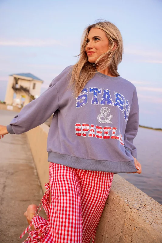 Blue 'Stars & Sparkles' Sweatshirt