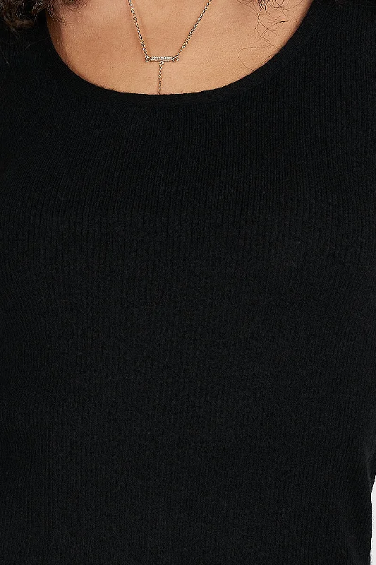 Cassie Cashmere Tank Top in Black