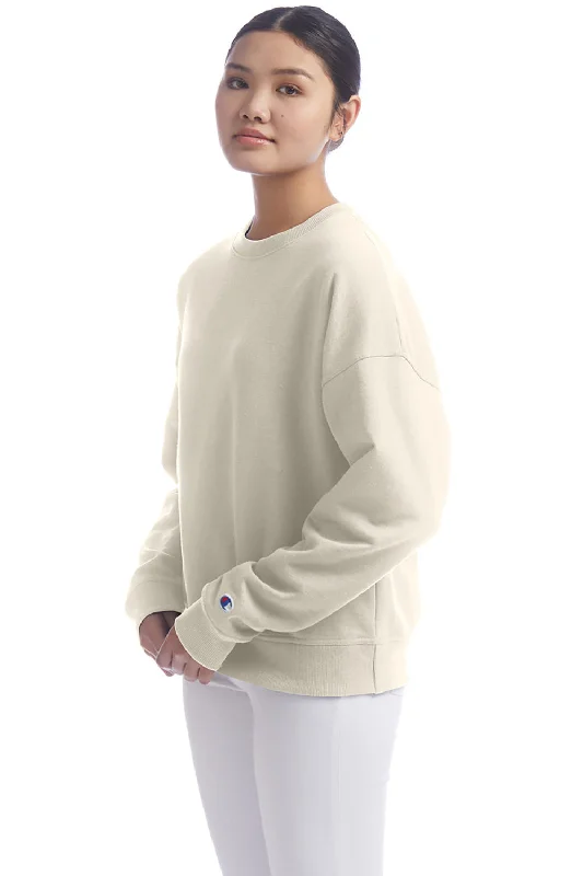 Champion Womens PowerBlend Crewneck Sweatshirt - Sand