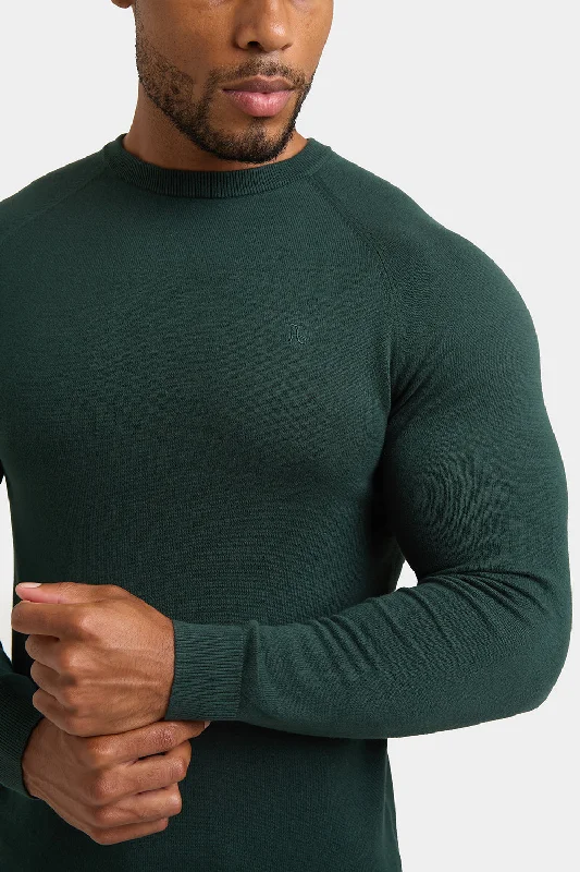 Cotton Crew Neck in Green