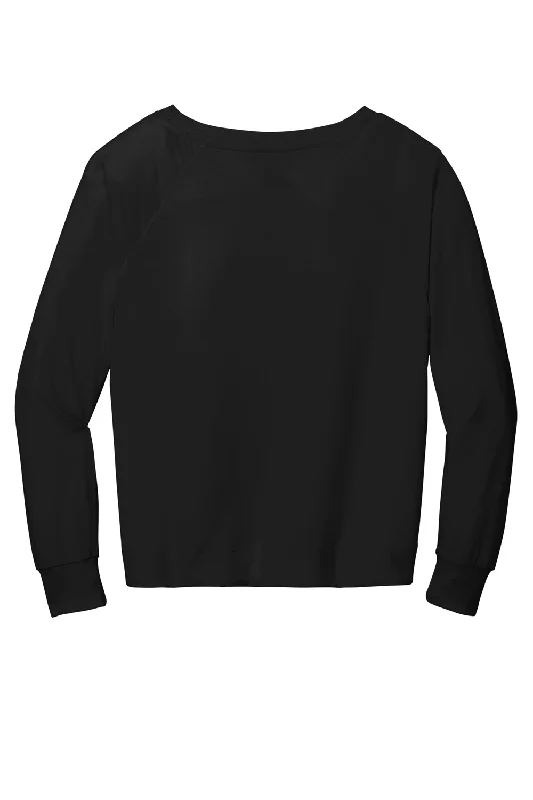 District Womens French Terry Crewneck Sweatshirt - Black