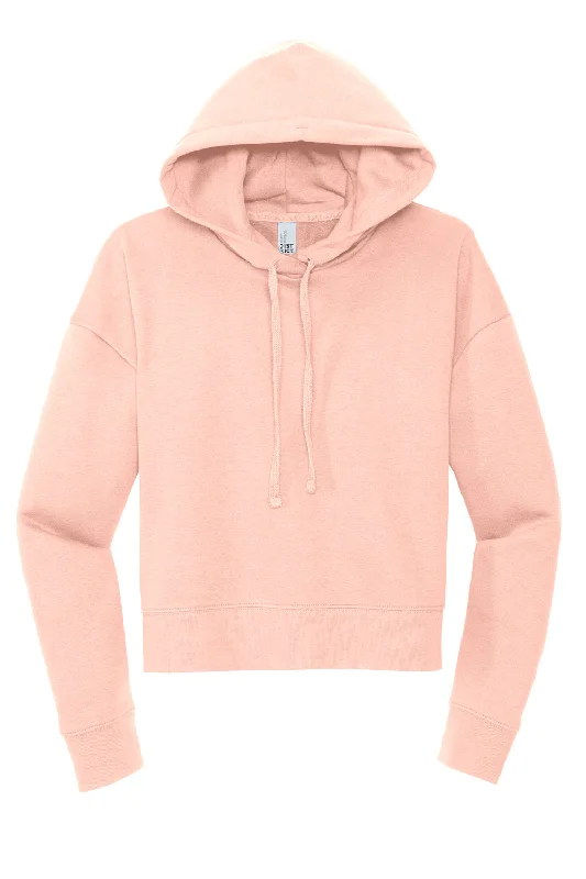 District Womens V.I.T. Fleece Hooded Sweatshirt Hoodie - Rosewater Pink