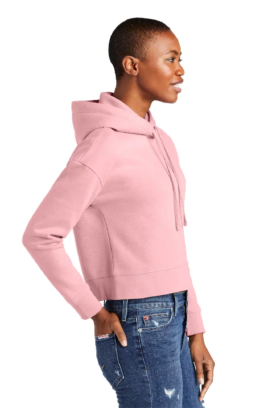 District Womens V.I.T. Fleece Hooded Sweatshirt Hoodie - Wisteria Pink