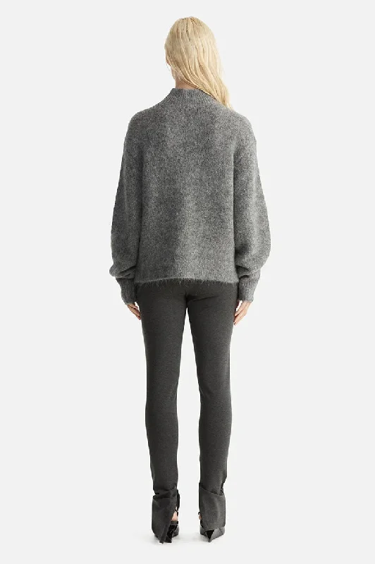 Ena Pelly Nicola Mohair Knit - Charcoal