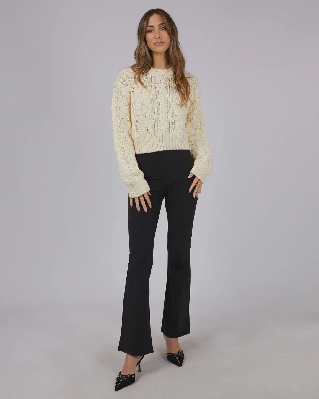 JORGE ERIKA CABLE KNIT - VINTAGE WHITE