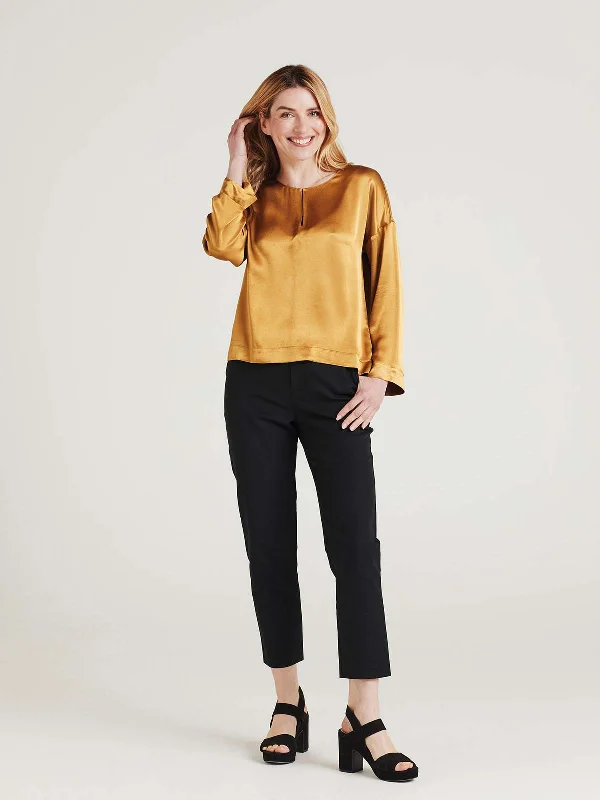 Juanita Lenzing™ EcoVero™ Satin Blouse - Gold