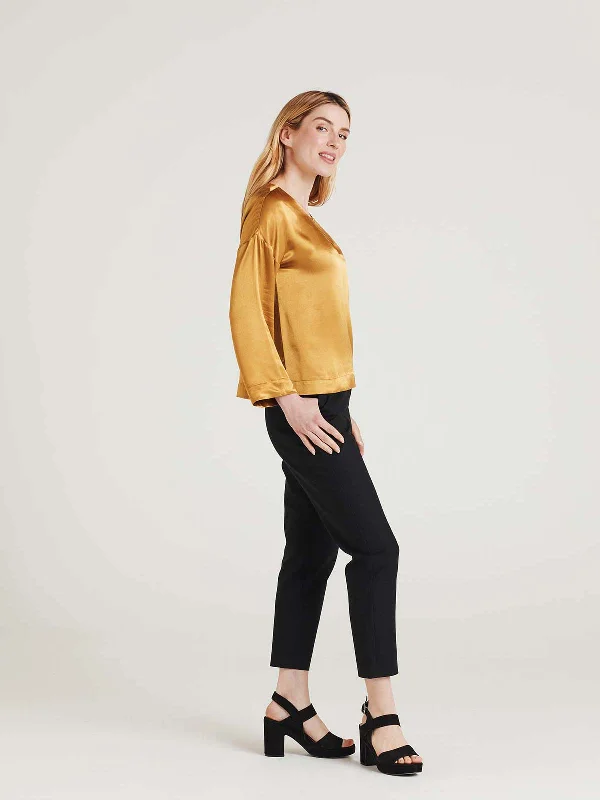 Juanita Lenzing™ EcoVero™ Satin Blouse - Gold