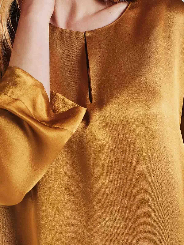 Juanita Lenzing™ EcoVero™ Satin Blouse - Gold