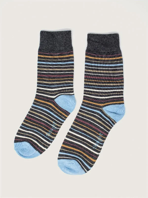 Kids Multicoloured Rainbow Box of 4 Socks - Multi